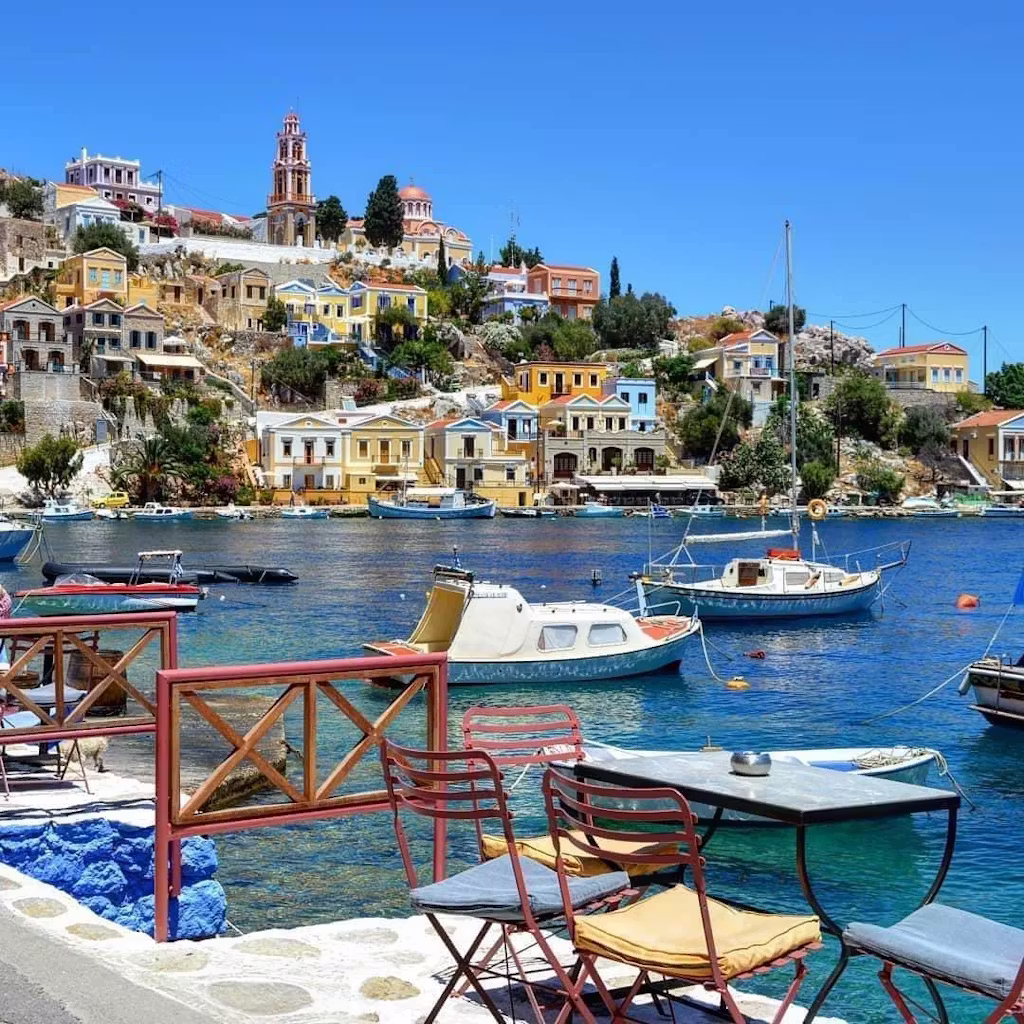 Boat transfer to symi with swimming stop rhodes sea lines7