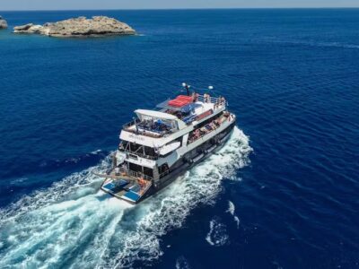 Full day boat trip to lindos with swimming rizos cruises rhodes hero1